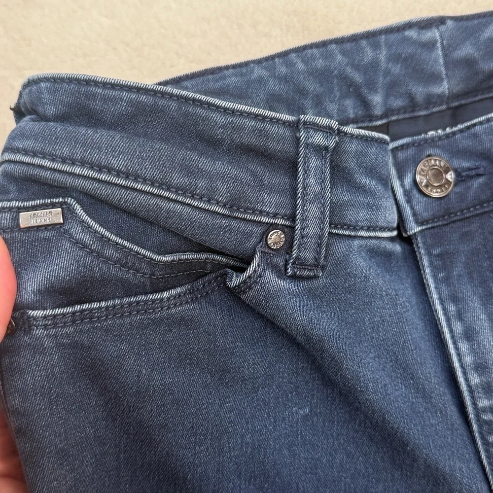 Armani Jeans J18 Dahlia Dark Blue Slim Fit Denim Blue 27 Logo Stretch Classic